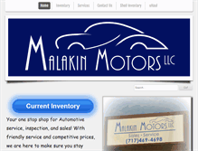 Tablet Screenshot of malakinmotors.com